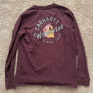 Carhartt Burgundy Graphic Tee